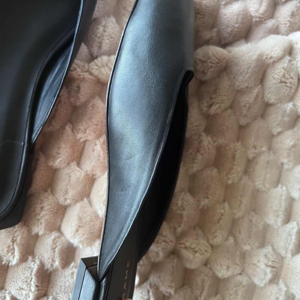 FRAME Black Leather Le Town Mules - Picture 6 of 13